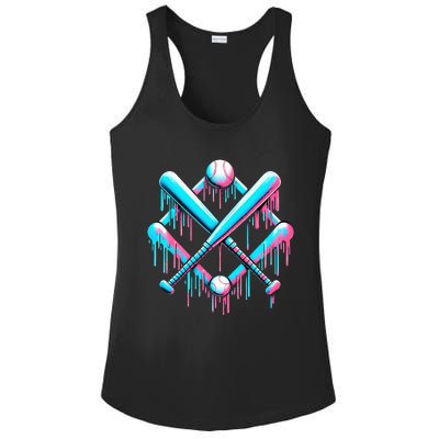 B.A.S.E.B.A.L.L Home Plate Drip For Ice Cream Spinkle Ladies PosiCharge Competitor Racerback Tank