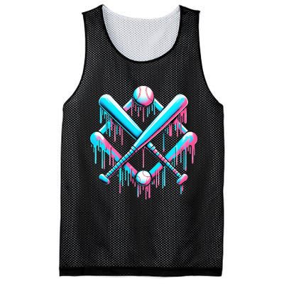 B.A.S.E.B.A.L.L Home Plate Drip For Ice Cream Spinkle Mesh Reversible Basketball Jersey Tank