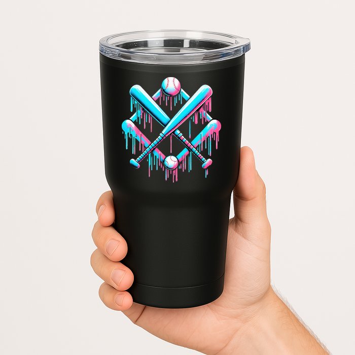 B.A.S.E.B.A.L.L Home Plate Drip For Ice Cream Spinkle Tumbler