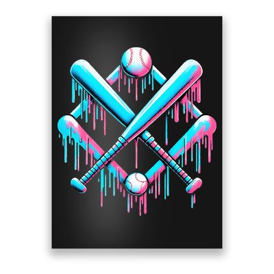 B.A.S.E.B.A.L.L Home Plate Drip For Ice Cream Spinkle Poster