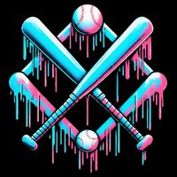B.A.S.E.B.A.L.L Home Plate Drip For Ice Cream Spinkle Poster