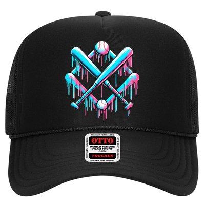 B.A.S.E.B.A.L.L Home Plate Drip For Ice Cream Spinkle Trucker Hat
