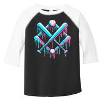 B.A.S.E.B.A.L.L Home Plate Drip For Ice Cream Spinkle Toddler Fine Jersey T-Shirt
