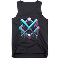 B.A.S.E.B.A.L.L Home Plate Drip For Ice Cream Spinkle Tank Top