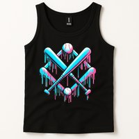 B.A.S.E.B.A.L.L Home Plate Drip For Ice Cream Spinkle Tank Top