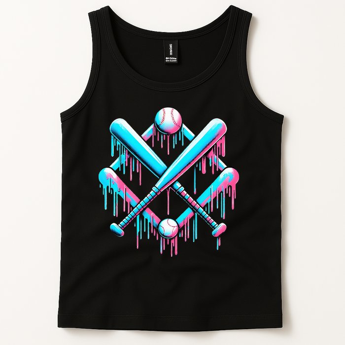 B.A.S.E.B.A.L.L Home Plate Drip For Ice Cream Spinkle Tank Top