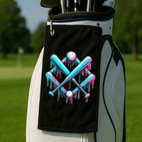 B.A.S.E.B.A.L.L Home Plate Drip For Ice Cream Spinkle Golf Towel
