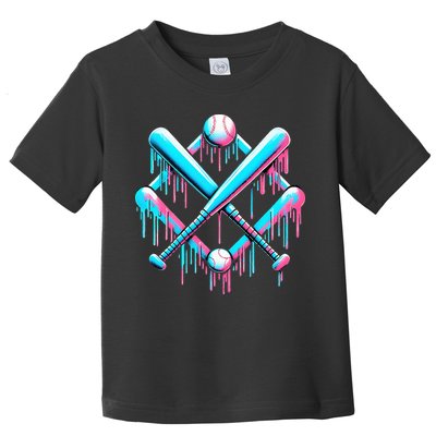 B.A.S.E.B.A.L.L Home Plate Drip For Ice Cream Spinkle Toddler T-Shirt
