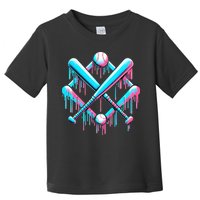B.A.S.E.B.A.L.L Home Plate Drip For Ice Cream Spinkle Toddler T-Shirt