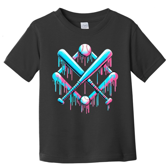 B.A.S.E.B.A.L.L Home Plate Drip For Ice Cream Spinkle Toddler T-Shirt