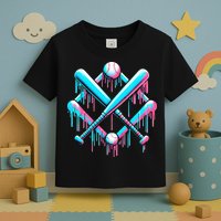 B.A.S.E.B.A.L.L Home Plate Drip For Ice Cream Spinkle Toddler T-Shirt