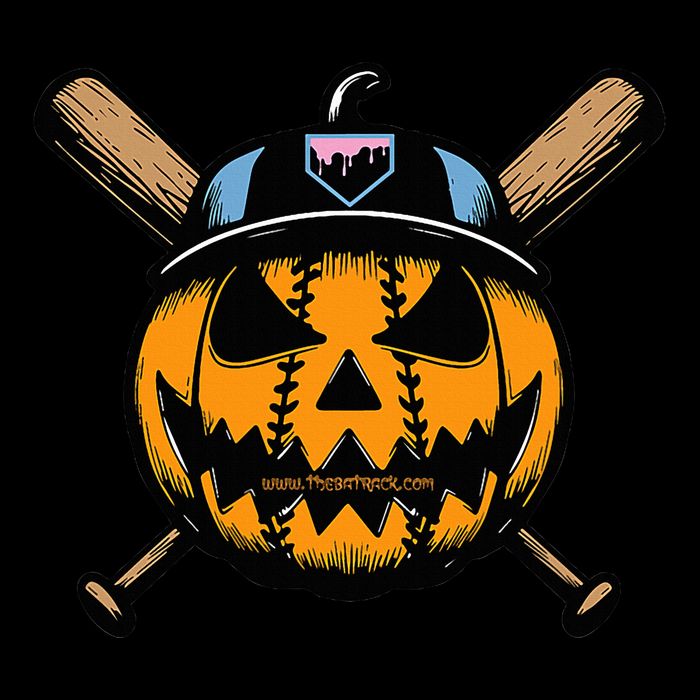 B.A.S.E.B.A.L.L Home Plate Drip Halloween Pumpkin Impact Tech Backpack