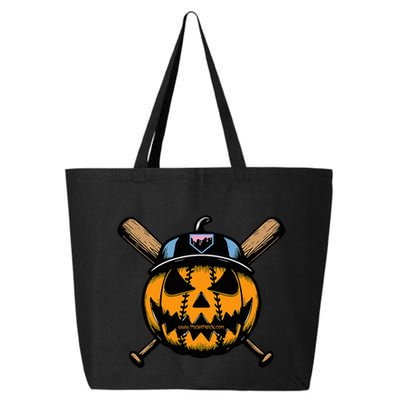 B.A.S.E.B.A.L.L Home Plate Drip Halloween Pumpkin 25L Jumbo Tote