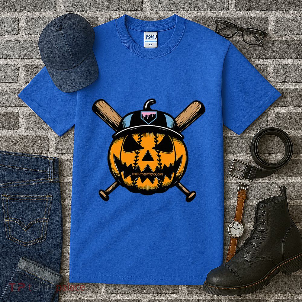 B.A.S.E.B.A.L.L Home Plate Drip Halloween Pumpkin Tall T-Shirt