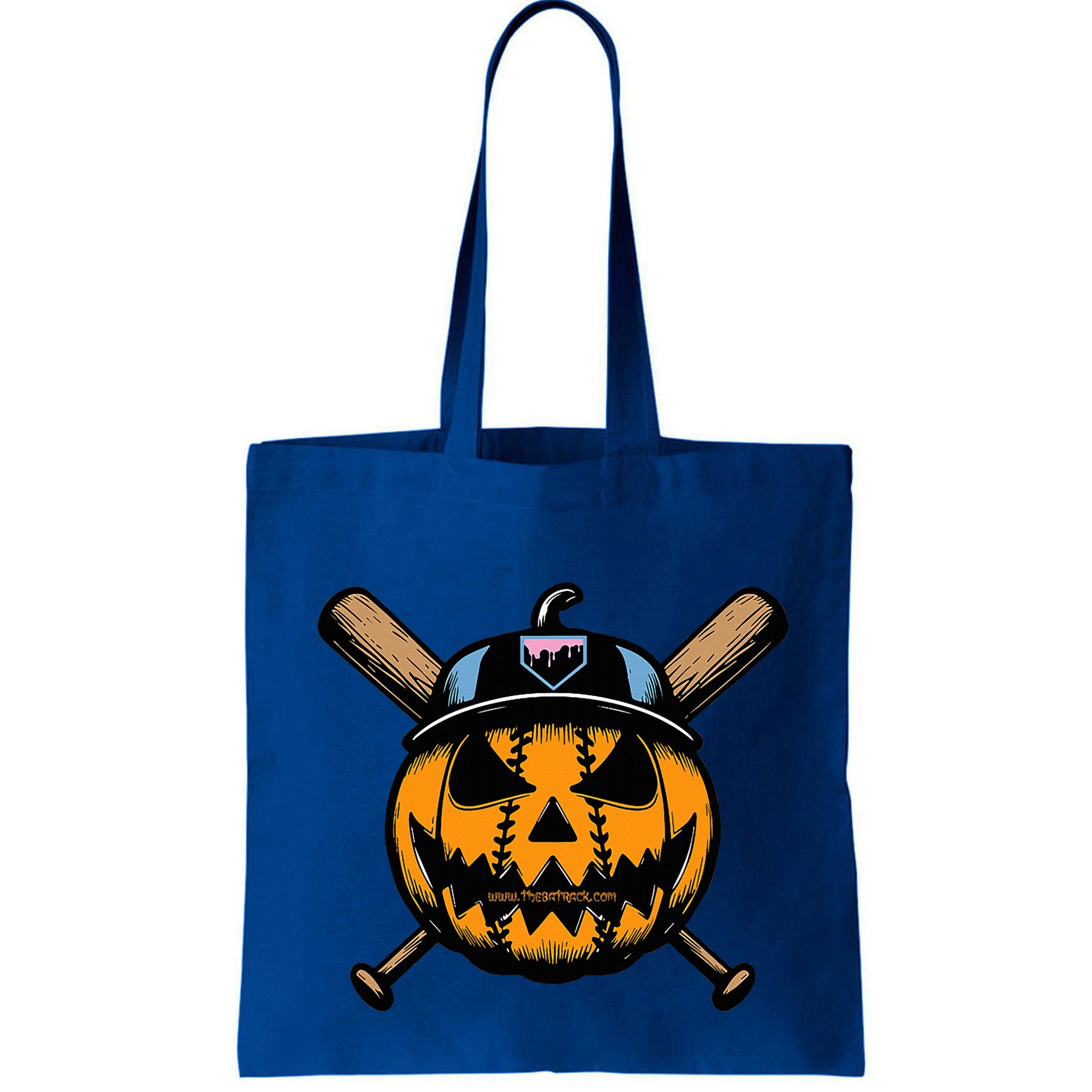 B.A.S.E.B.A.L.L Home Plate Drip Halloween Pumpkin Bag