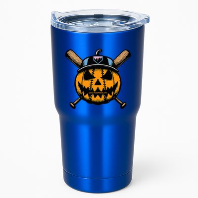 B.A.S.E.B.A.L.L Home Plate Drip Halloween Pumpkin Tumbler