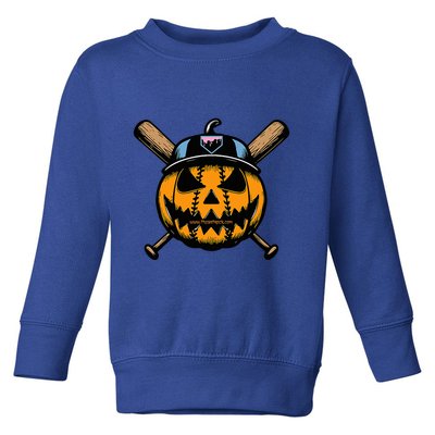 B.A.S.E.B.A.L.L Home Plate Drip Halloween Pumpkin Toddler Sweatshirt