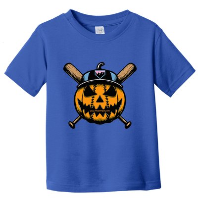 B.A.S.E.B.A.L.L Home Plate Drip Halloween Pumpkin Toddler T-Shirt