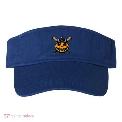 B.A.S.E.B.A.L.L Home Plate Drip Halloween Pumpkin Visor