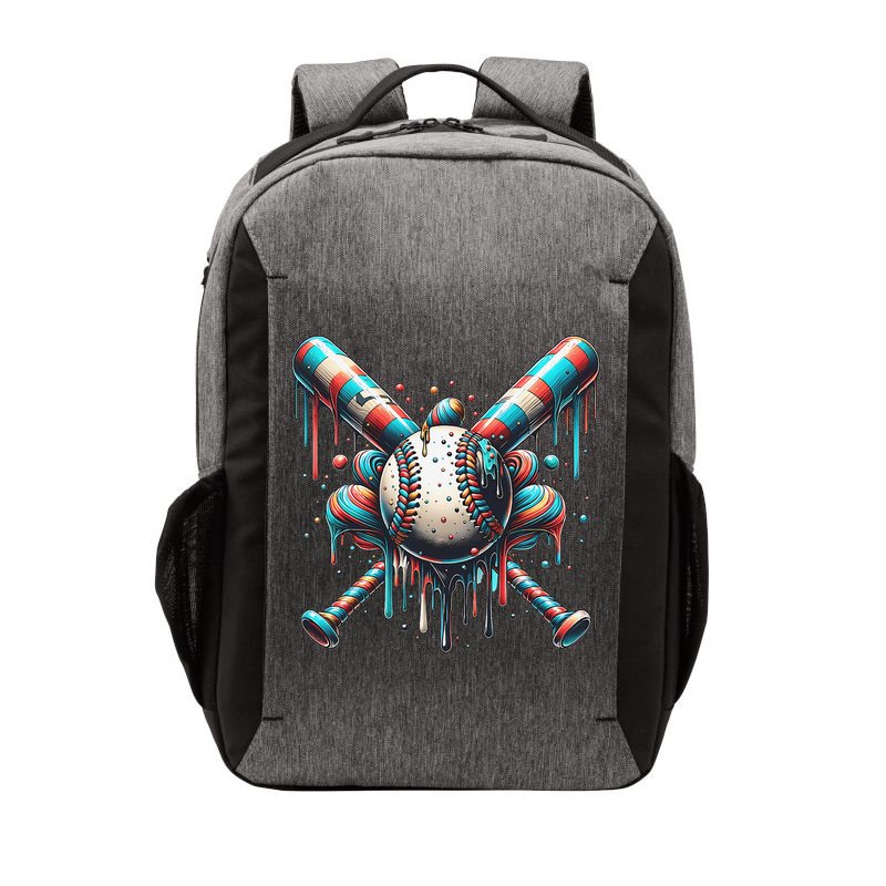 Baseball Home Plate Ice Cream Drip Baseball With Sprinkles Vector Backpack