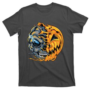 Boy Halloween Pumpkin Skull Kids Teens T-Shirt