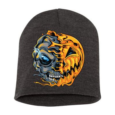 Boy Halloween Pumpkin Skull Kids Teens Short Acrylic Beanie