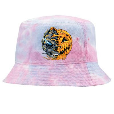 Boy Halloween Pumpkin Skull Kids Teens Tie-Dyed Bucket Hat