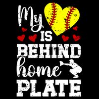 Behind Home Plate Softball Catcher Mom Softball Catcher Mama Cool Gift Doggie Tank