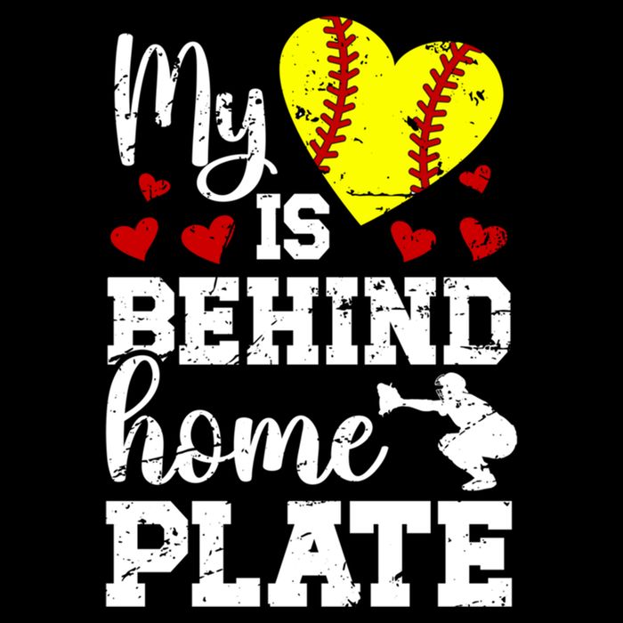 Behind Home Plate Softball Catcher Mom Softball Catcher Mama Cool Gift Doggie Tank