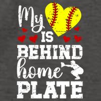 Behind Home Plate Softball Catcher Mom Softball Catcher Mama Cool Gift Vector Backpack