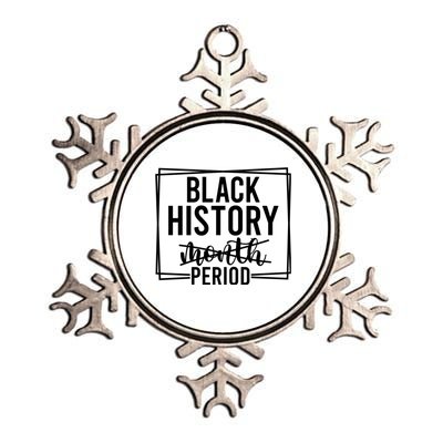 Black History Period Metallic Star Ornament