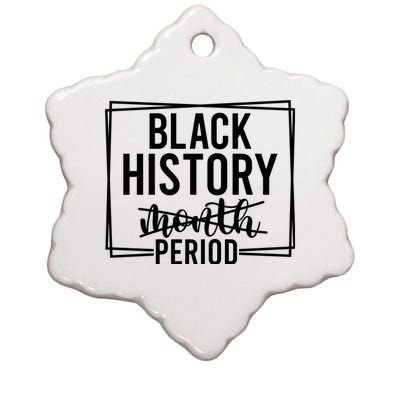 Black History Period Ceramic Star Ornament