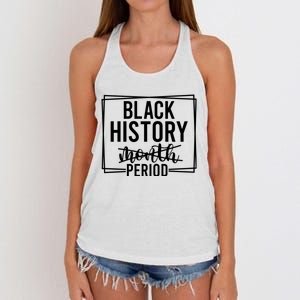 Black History Period Women's Knotted Racerback Tank