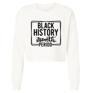 Black History Period Cropped Pullover Crew