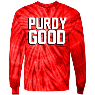 Brock Hard Purdy Good Mr Irrelevant 262 San Francisco Fan Tie-Dye Long Sleeve Shirt