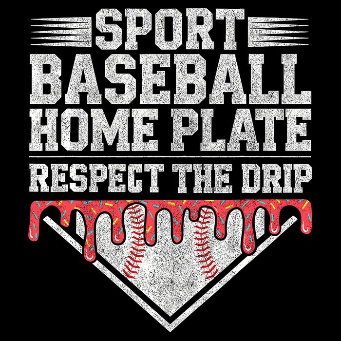Baseball Home Plate Drip For Who Respect The Drip Ice Cream Impact Tech Backpack