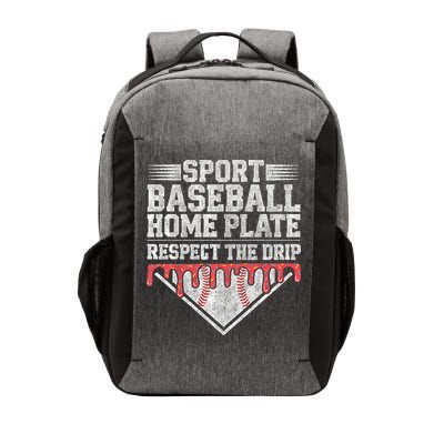 Baseball Home Plate Drip For Who Respect The Drip Ice Cream Vector Backpack