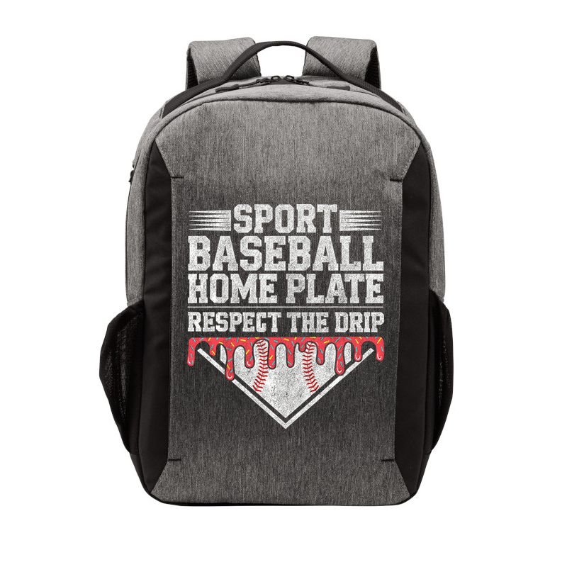 Baseball Home Plate Drip For Who Respect The Drip Ice Cream Vector Backpack