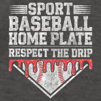 Baseball Home Plate Drip For Who Respect The Drip Ice Cream Vector Backpack