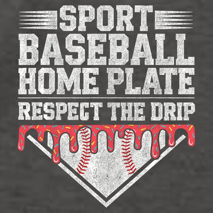 Baseball Home Plate Drip For Who Respect The Drip Ice Cream Vector Backpack