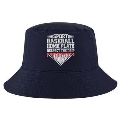 Baseball Home Plate Drip For Who Respect The Drip Ice Cream Cool Comfort Performance Bucket Hat
