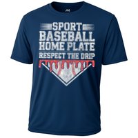 Baseball Home Plate Drip For Who Respect The Drip Ice Cream Cooling Performance Crew T-Shirt