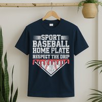 Baseball Home Plate Drip For Who Respect The Drip Ice Cream T-Shirt