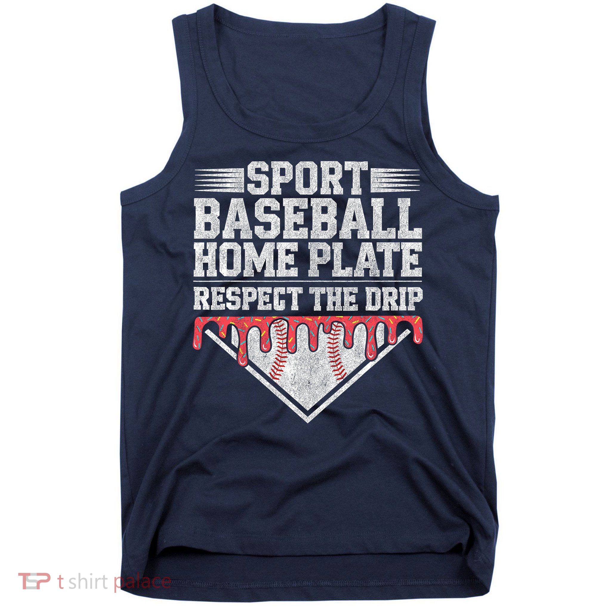 Baseball Home Plate Drip For Who Respect The Drip Ice Cream Tank Top