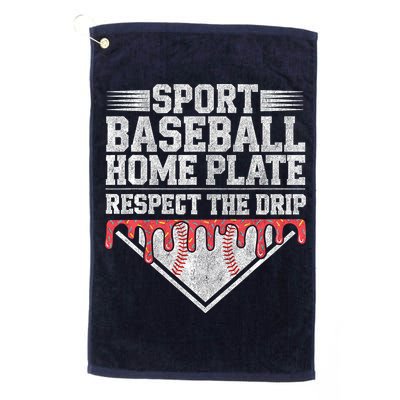 Baseball Home Plate Drip For Who Respect The Drip Ice Cream Golf Towel