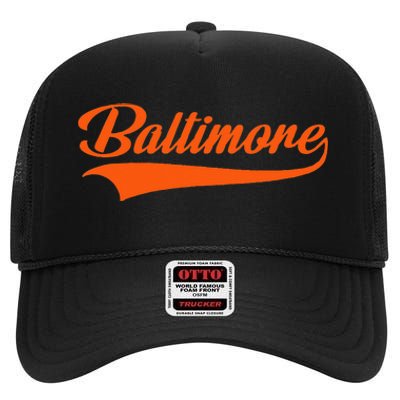 Baltimore Hometown Pride MD Throwback High Crown Mesh Back Trucker Hat