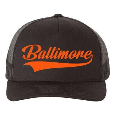 Baltimore Hometown Pride MD Throwback Yupoong Adult 5-Panel Trucker Hat