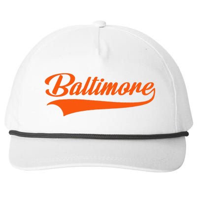 Baltimore Hometown Pride MD Throwback Snapback Five-Panel Rope Hat