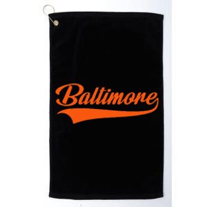 Baltimore Hometown Pride MD Throwback Platinum Collection Golf Towel