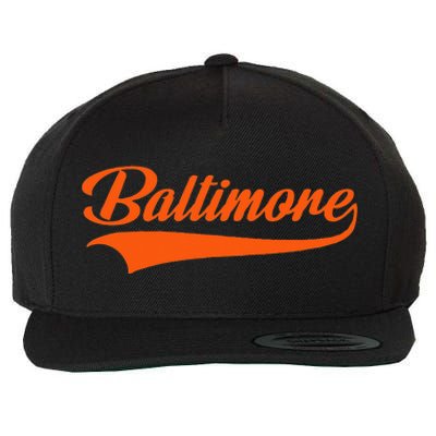 Baltimore Hometown Pride MD Throwback Wool Snapback Cap